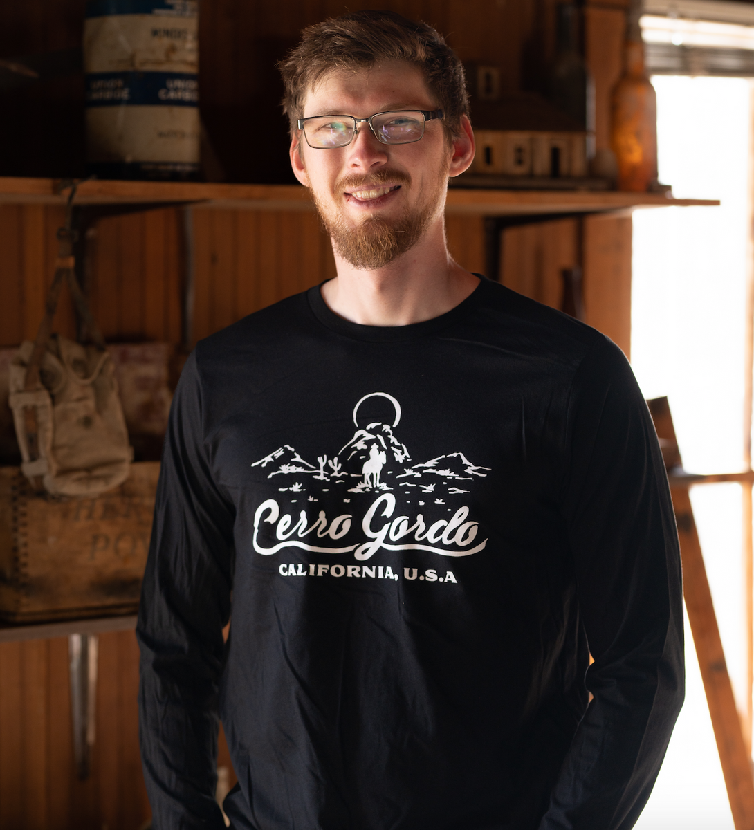 Black Cerro Gordo Long Sleeve Shirt (Glow In The Dark!)