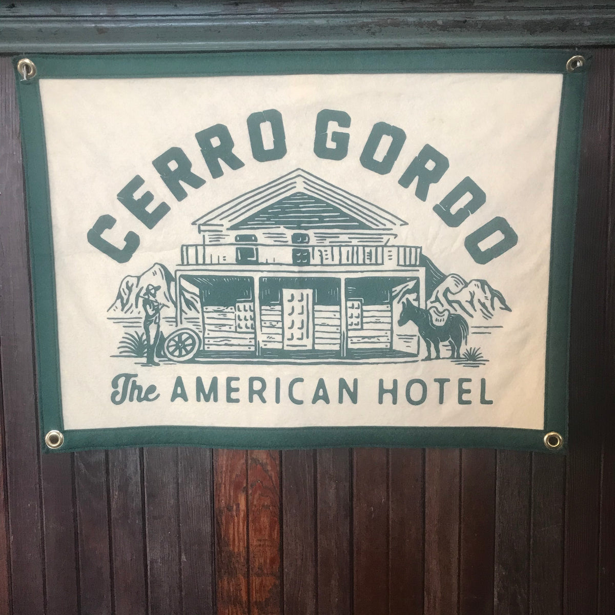 American Hotel Flag Cerro Gordo