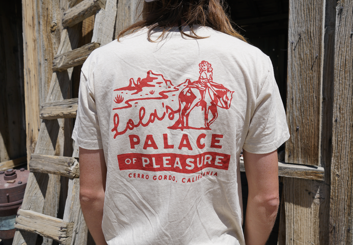 Lola's Palace of Pleasure T-Shirt (Red Font)